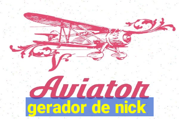 gerador de nick